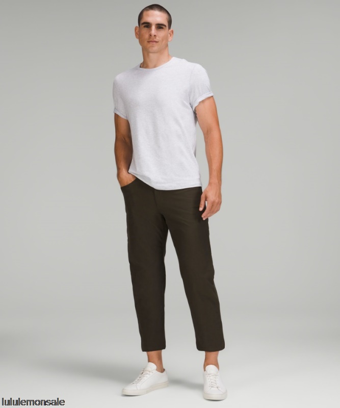 Lululemon Deutschland DELULU676 | Lululemon Deutschland Dark Olive Abc Locker Geschnittene Kurz Geschnittene Hose Utilitech